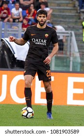 ROME, ITALY - APRIL 28,2018:Federico Fazio during football match serie A League 2017/2018 between AS Roma vs Chievo Verona at the Olimpic Stadium in Rome.