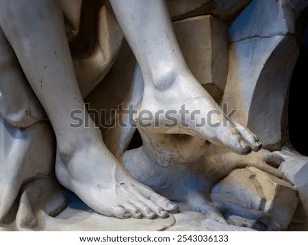 Rome, Italy - August 25 2024: Detail of Pieta statue of the Virgin Mary by Michelangelo Buonarroti, in Saint Peter's Basilica, Vatican City, Rome