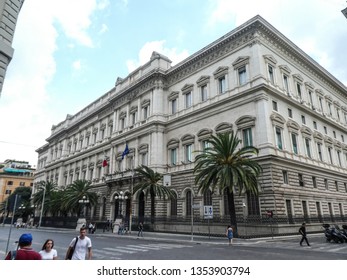 Rome, Italy - August 3, 2018: CGIL Signage Emblem. The Italian General Confederation Of Labour Is A National Trade Union Based In Italy