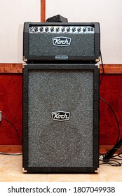 Rome, Italy, January 5 2010. Guitar Amplifier Koch In Music Studio Stage No People Front View