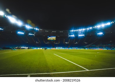 ROME, Italy - JULY 3, 2021: European Football Championship UEFA EURO 2020. Stadium Stadio Olimpico General View During The Football Match Between Team Of The England Vs Ukraine, Italy