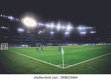 ROME, Italy - JULY 3, 2021: European Football Championship UEFA EURO 2020. Stadium Stadio Olimpico General View During The Football Match Between Team Of The England Vs Ukraine, Italy