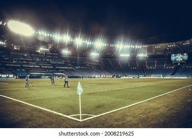 ROME, Italy - JULY 3, 2021: European Football Championship UEFA EURO 2020. Stadium Stadio Olimpico General View During The Football Match Between Team Of The England Vs Ukraine, Italy