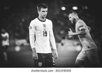 ROME, Italy - JULY 3, 2021: European Football Championship UEFA EURO 2020. Mason Mount Player In Action During The Football Match Between National Team Of The England Vs Ukraine, Italy