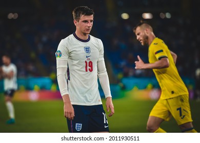 ROME, Italy - JULY 3, 2021: European Football Championship UEFA EURO 2020. Mason Mount Player In Action During The Football Match Between National Team Of The England Vs Ukraine, Italy