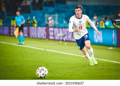 ROME, Italy - JULY 3, 2021: European Football Championship UEFA EURO 2020. Mason Mount Player In Action During The Football Match Between National Team Of The England Vs Ukraine, Italy