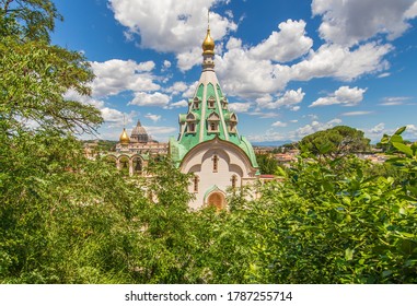 Rome, Italy - July 30th 2020 - Home Of The Vatican And Main Center Of Catholicism, Rome Displays Dozens Of Wonderful Churches. Here In Particular Santa Caterina Martire, A Russian Orthodox Church