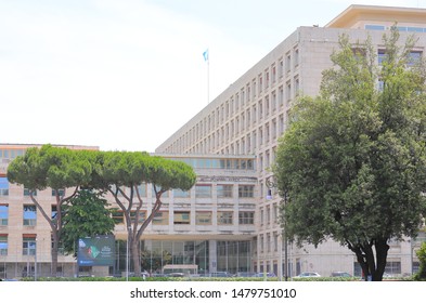 ROME ITALY - JUNE 14, 2019: Food And Agriculture Organization Of The United Nations