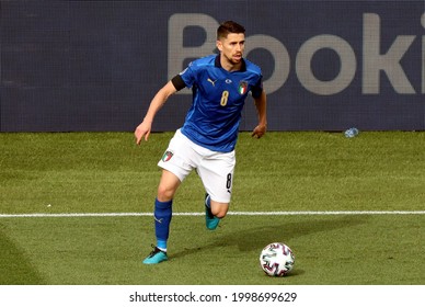 ROME, ITALY - June 20, 2021: 
Jorginho of Italy in action 
during the UEFA Euro 2021
Italy v Wales at Olimpico Stadium.
