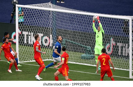 ROME, ITALY - June 20, 2021: 
Danny Ward In Action 
During The UEFA Euro 2020
Italy V Wales At Olimpico Stadium.
