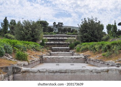 ROME, ITALY - JUNE 23, 2014: EUR Residential And Business District Built For The Esposizione Universale Roma Meaning Rome World Fair In 1942