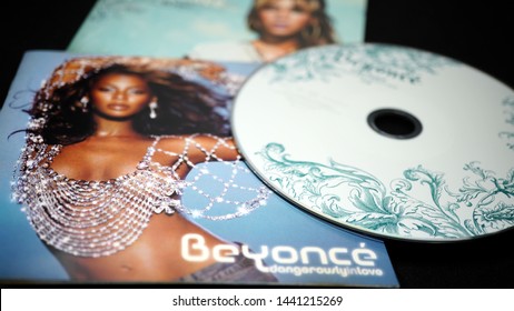 Rome, Italy - June 28, 2019: CD Covers And Inserts By Singer-songwriter, Dancer, Actress Beyoncé. With 23 Triumphs At The Grammy Awards, It Is Second In Number Of Victories