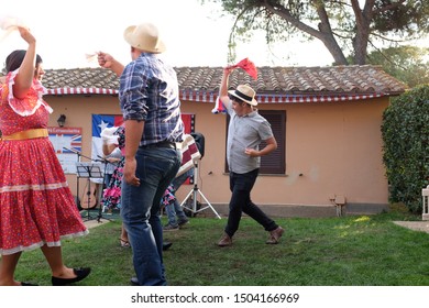 Rome, Italy: La Cueca Chiloé, the typical Chilean dance - September 30, 2017