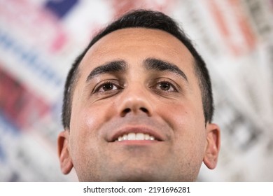 Rome, Italy - March 13, 2018: Italian Politician Luigi Di Maio During A Press Conference In Rome. 

