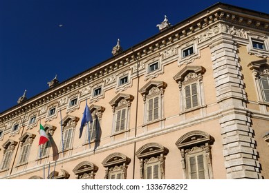 Rome, Italy - May 13, 2007: Palazzo Madama Senate Of The Italian Republic In Rome