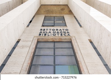 Rome, Italy, May 13, 2017: View Of Sapienza University City In Rome