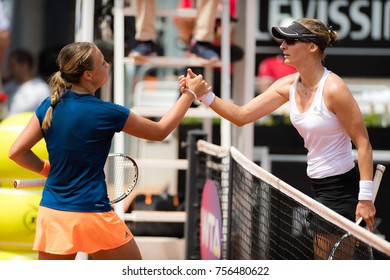 ROME, ITALY - MAY 18 : Anett Kontaveit At The 2017 Internazionali BNL D'Italia WTA Premier 5 Tennis Tournament