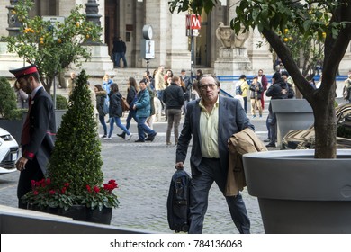 Rome, Italy - November 17, 2016: Vladimir Friedman In A Role Of Borys Bartosh In 