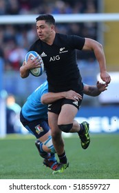 Rome, Italy November 2016:  Anton Lenerth-Brown   in action during the match  in  the  Test match rugby 2016 Italy versus New Zeland in Olimpic Stadium in Rome on 12 november 2016.