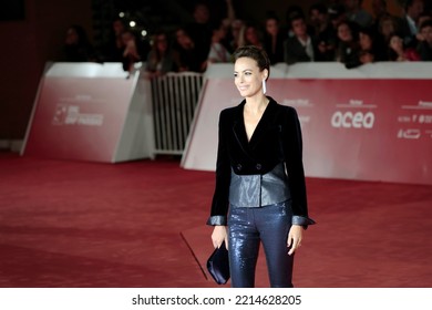 Rome, Italy - October 13, 2022: Argentine Actress Berenice Bejo Attends The Red Carpet Of Film 