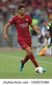 Rome, Italy - September 15, 2019:Federico Fazio (AS ROMA) in action during the Serie A soccer match  AS ROMA and SASSUOLO , at Olimpico Stadium in Rome.