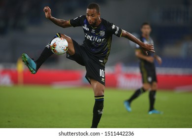 Rome, Italy - September 22,2019: Azevedo Junior (Parma) In Action During The Italian Serie A Soccer Match  Between SS LAZIO And PARMA, At Olympic Stadium In Rome.

