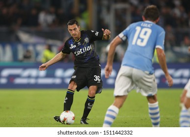 Rome, Italy - September 22,2019: MATTEO DARMIAN (PARMA) In Action During The Italian Serie A Soccer Match  Between SS LAZIO And PARMA, At Olympic Stadium In Rome.

