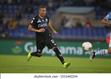 Rome, Italy - September 22,2019:ANTONINO BARILLA (PARMA) In Action During The Italian Serie A Soccer Match  Between SS LAZIO And PARMA, At Olympic Stadium In Rome.

