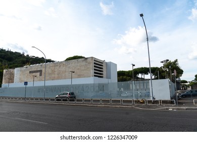 Rome, Italy - September 4, 2018: Roma 2024 Advertisement. Slogan To Bring The 2024 Summer Olympics To The City Of Rome