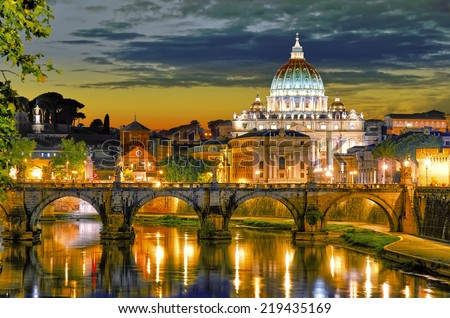 Rome, Italy, St. Peter's cathedral.
