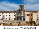 Rome, Lazio, Italy - October 12, 2021: Basilica of St. Bartholomew (San Bartolomeo all