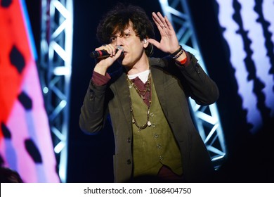 ROME - MAY 1, 2017: Ermal Meta During His Performance On The Stage Of The First May.