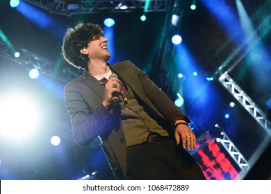 ROME - MAY 1, 2017: Ermal Meta During His Performance On The Stage Of The First May.