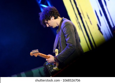 ROME - MAY 1, 2017: Ermal Meta During His Performance On The Stage Of The First May.