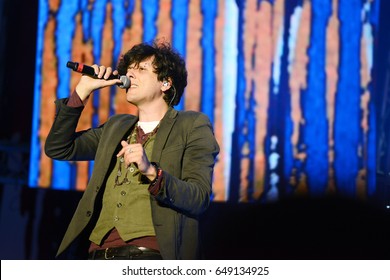 ROME - MAY 1, 2017: The Singer Ermal Meta Performs On The Stage Of The First May.