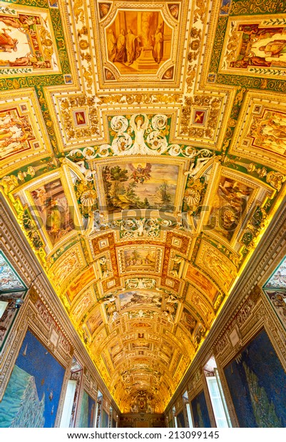 Rome May 14 2014 Ceiling Geographic Stock Photo Edit Now 213099145