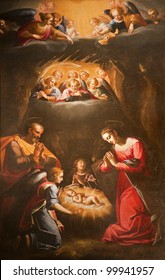 Rome - The Nativity - paint from San Luigi church
