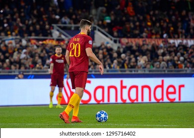 ROME - NOV 27, 2018: Federico Fazio 20. AS Roma - Real Madrid. UEFA Champions League.  Group stage. Matchday 5. Stadio Olimpico