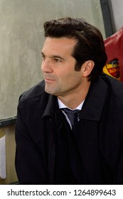 ROME - NOV 27, 2018: Santiago Solari, New Real Manager, AS Roma - Real Madrid. UEFA Champions League.  Group Stage. Matchday 5. Stadio Olimpico