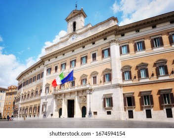 Rome, Palazzo Montecitorio, Italian Parliament.