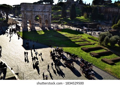 Rome Street View From Coliseum.