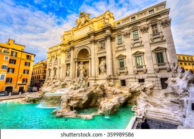 Rome, Trevi Fountain. Italy.