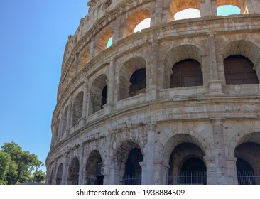 Rome,Italy- 09.05.2016: Symbol of Rome and Italy. Coliseum (Colosseum) Ancient Roman famous landmark