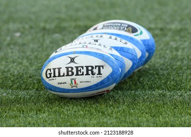 Rome,Italy, 12 February 2022 Gilbert Official 6 Nation Rugby Ball