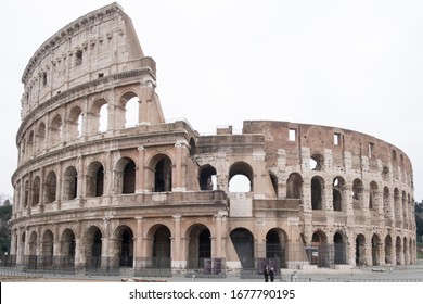 Rome/Italy - March 13 2020: Coliseum in Rome without people and tourists in Italy, after the Italian government decreed a nationwide quarantine. - Shutterstock ID 1677790195
