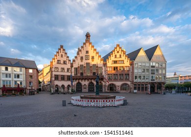 Romerberg In Frankfurt Old Town Square
