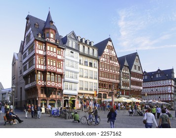 Romerberg Plaza In Frankfurt, Germany