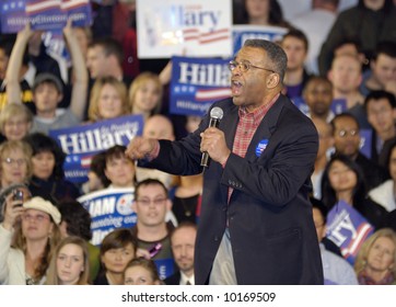 Ron Sims At Hillary Clinton Rally For Presidential Campaign