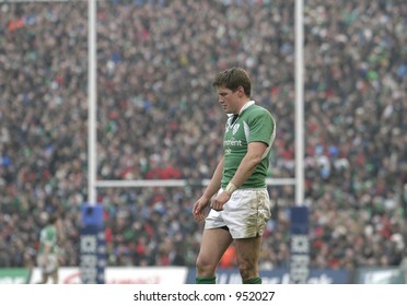 Ronan O'Gara. Ireland V Italy - RBS 6 Nations - 04/02/06, Lansdowne Road, Dublin.