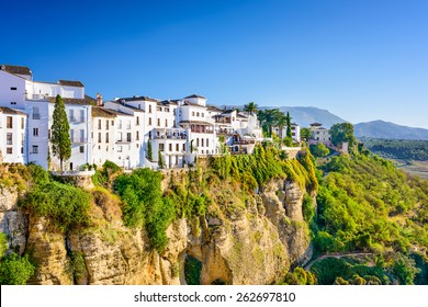 Ronda, Spain old town cityscape on the Tajo Gorge. - Powered by Shutterstock
